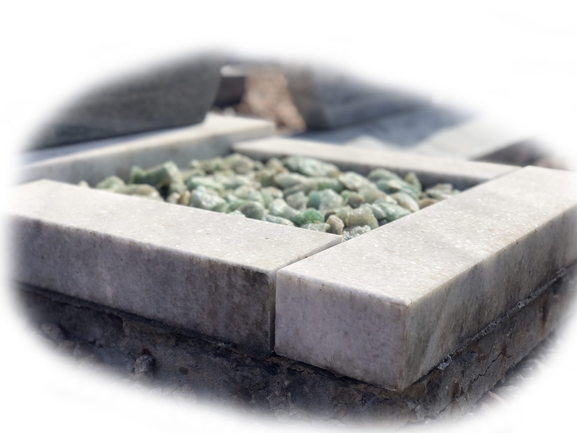 Grafsteen Daluja Grey graniet 55