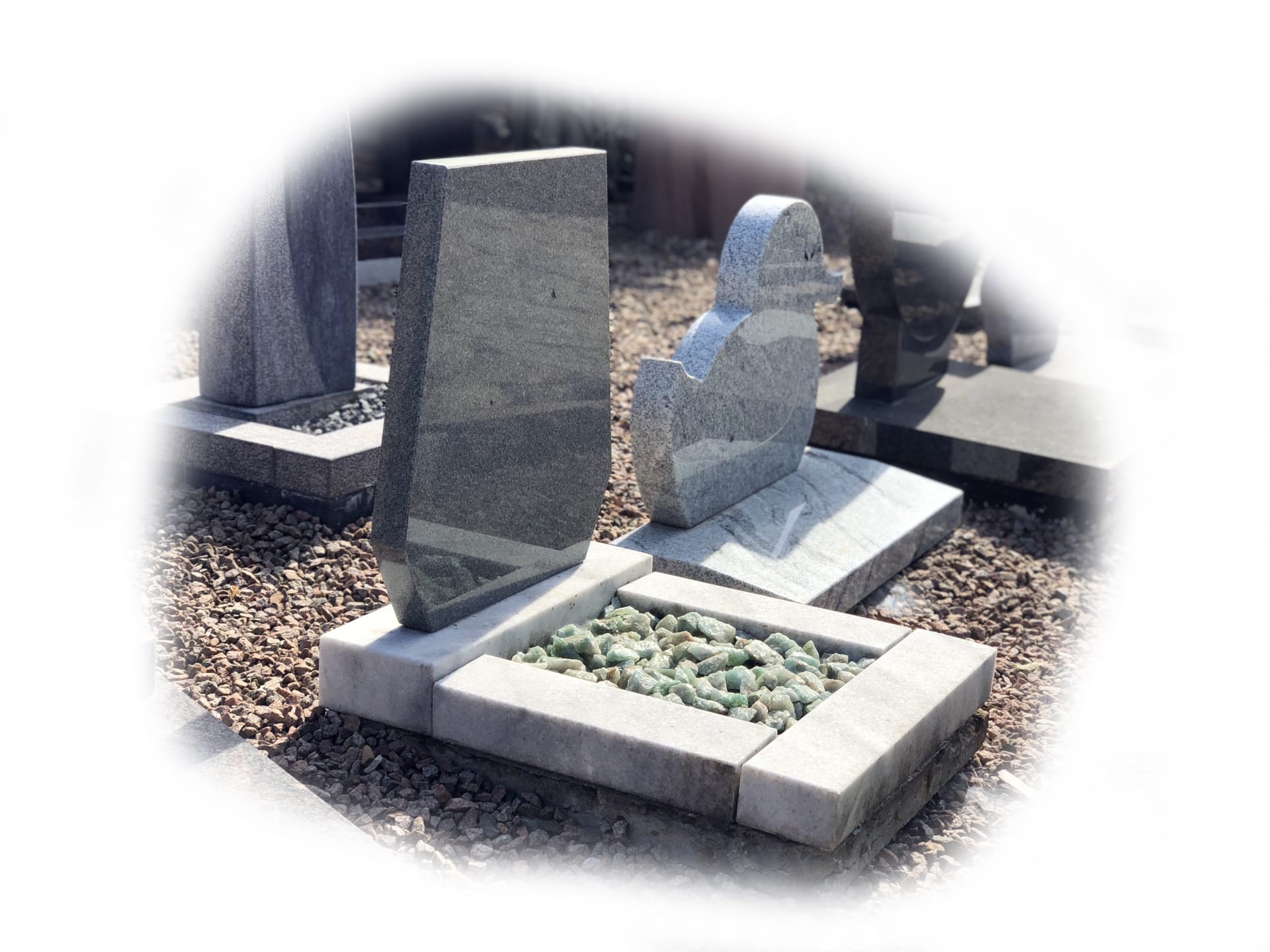 Grafsteen Daluja Grey graniet 55