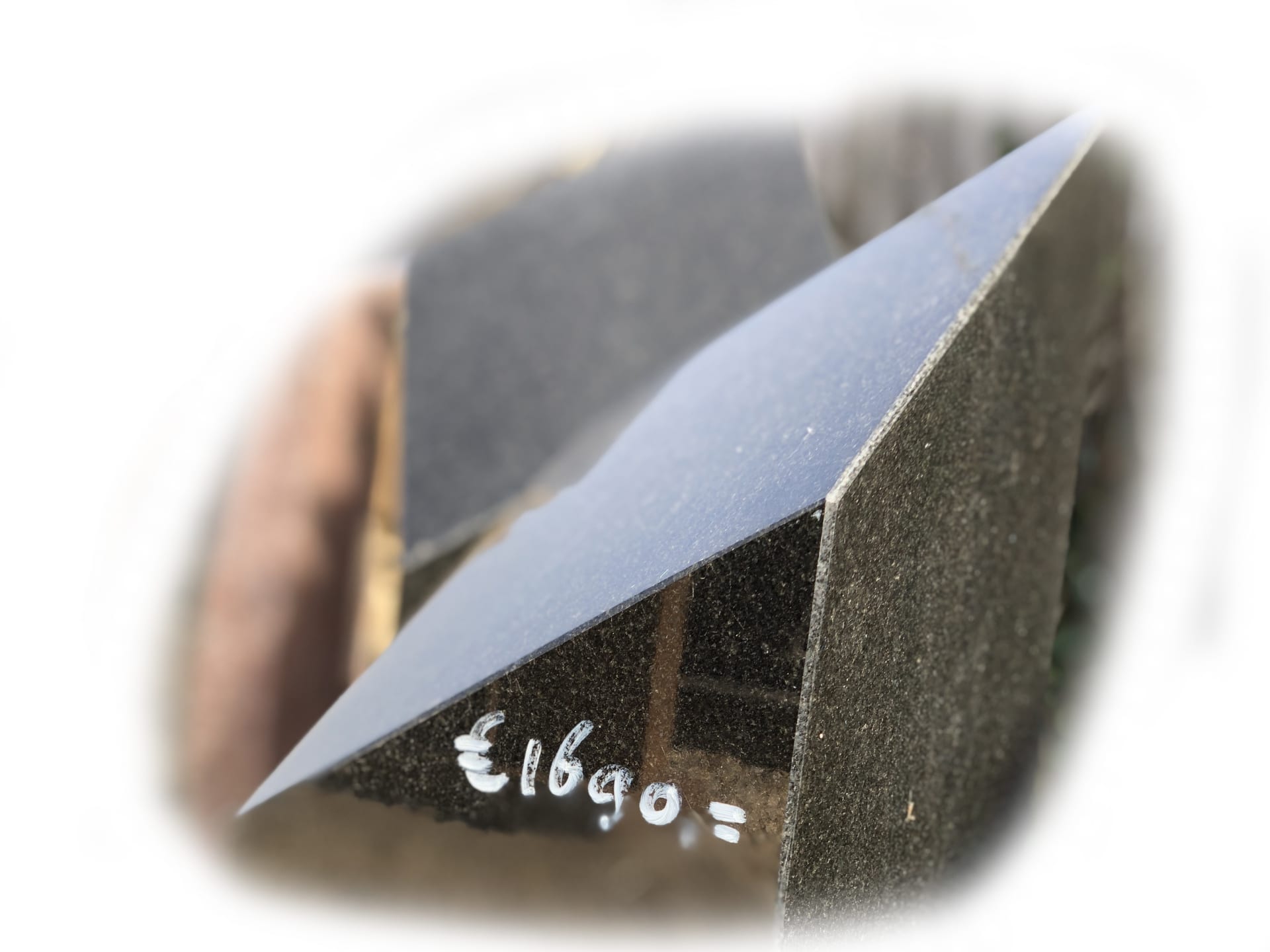 Grafsteen Zwart graniet 39