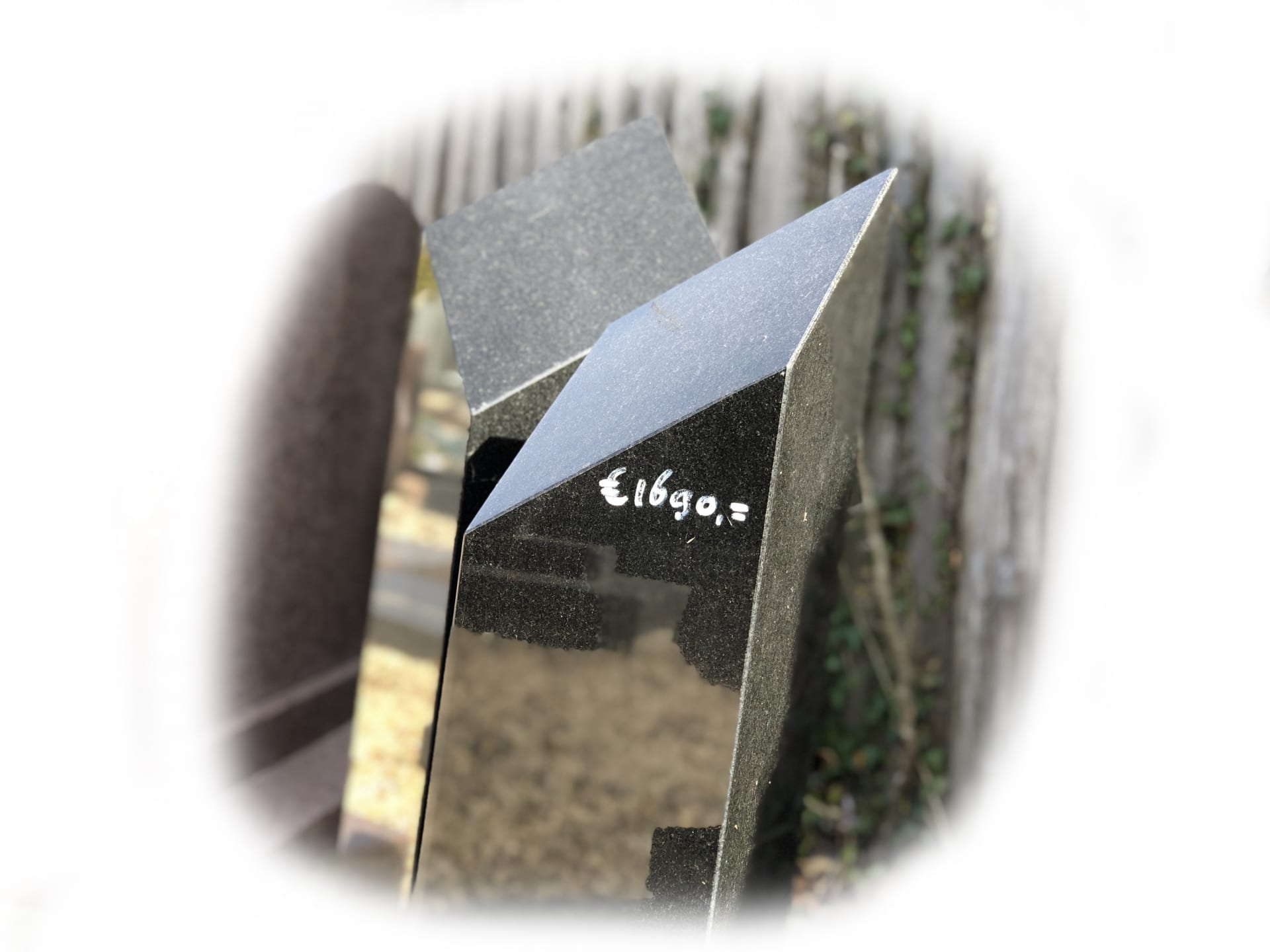 Grafsteen Zwart graniet 39