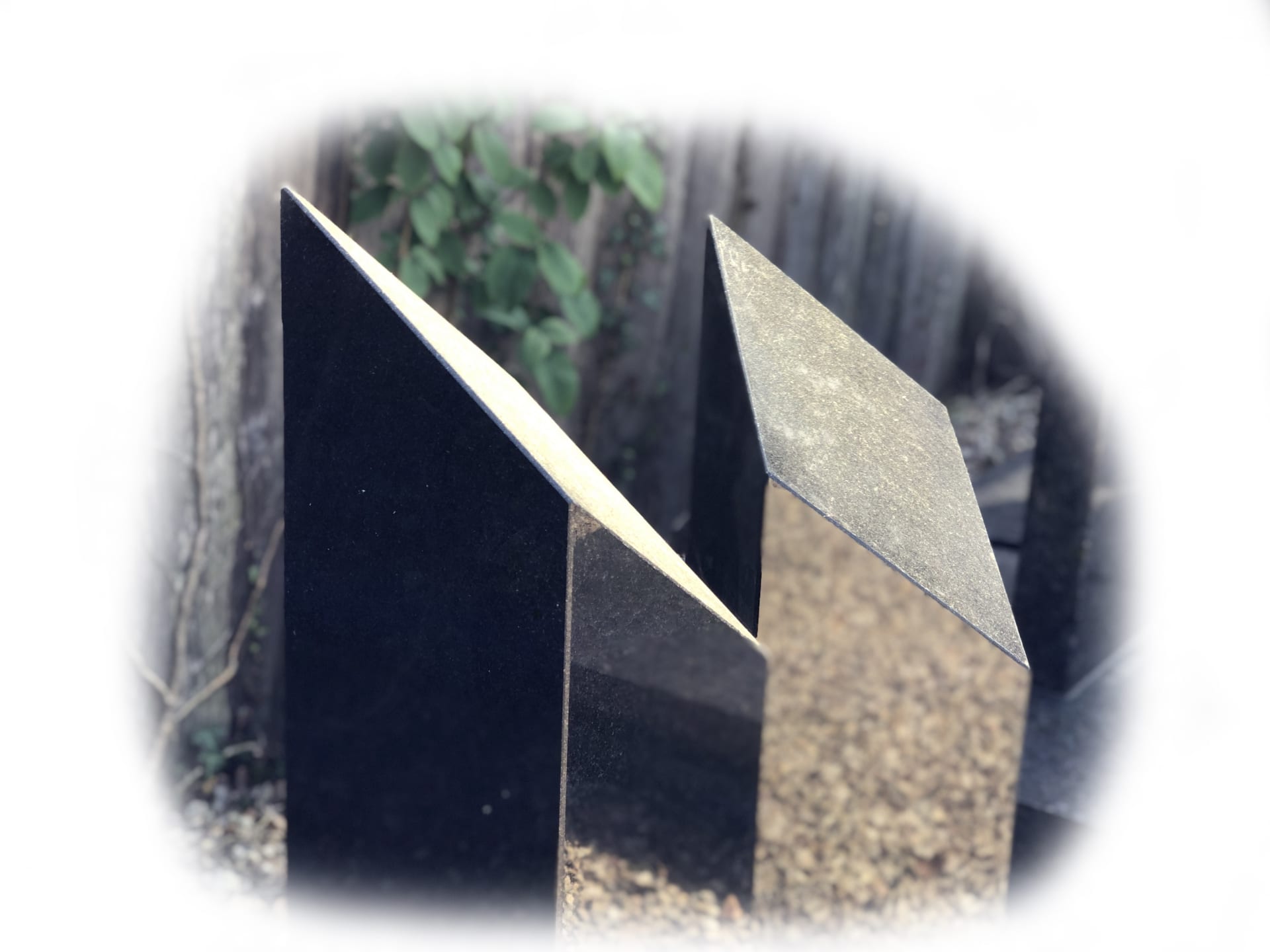 Grafsteen Zwart graniet 39