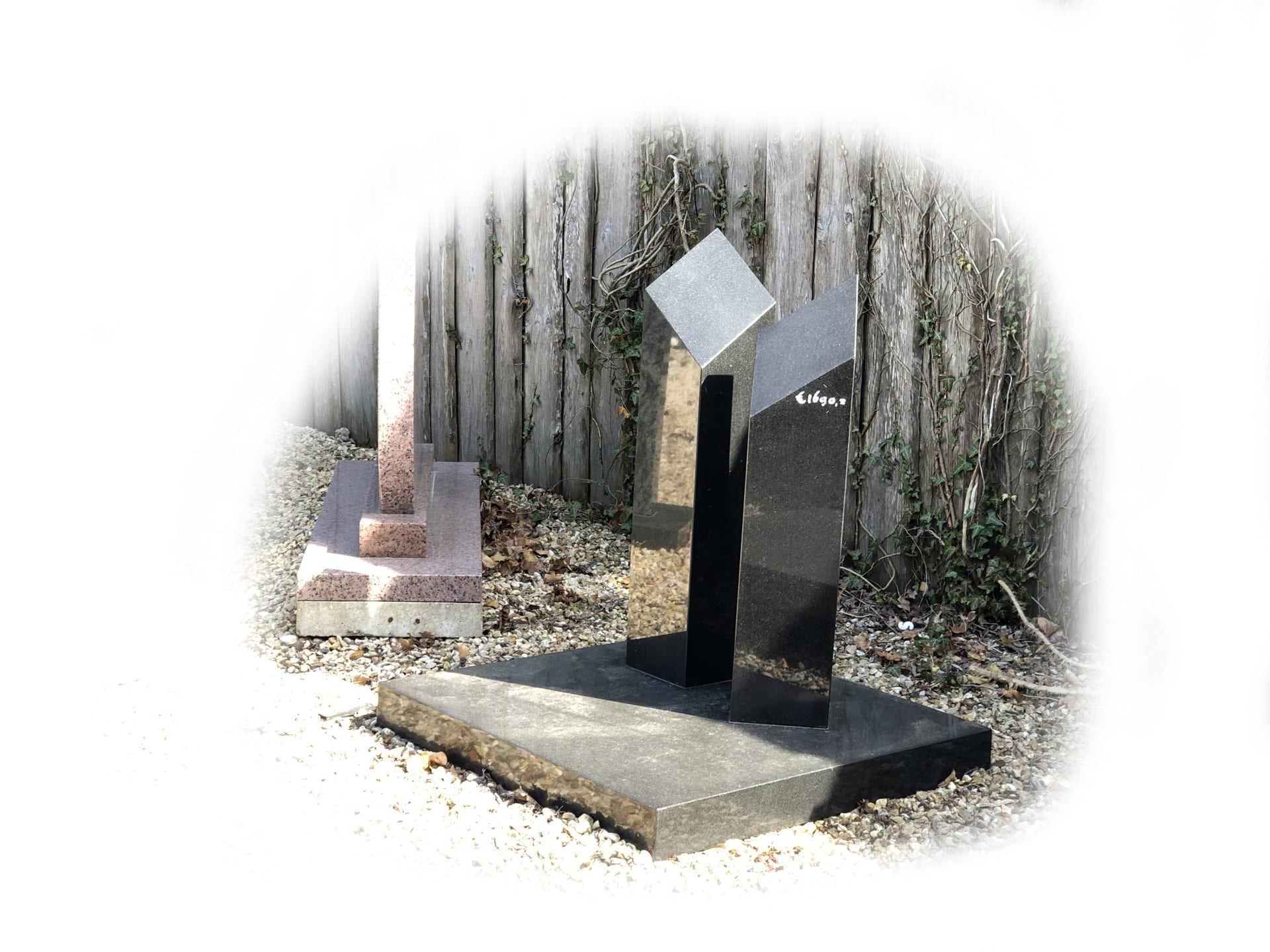 Grafsteen Zwart graniet 39