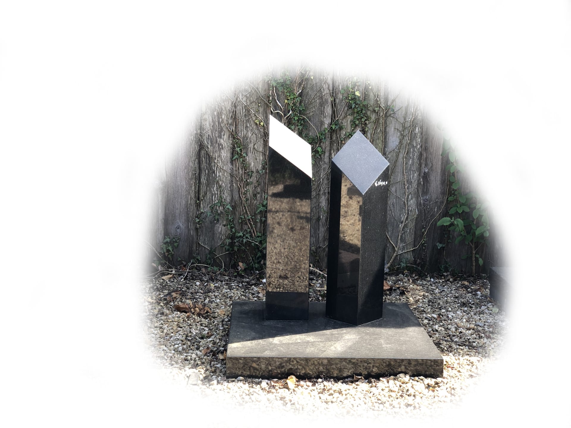 Grafsteen Zwart graniet 39