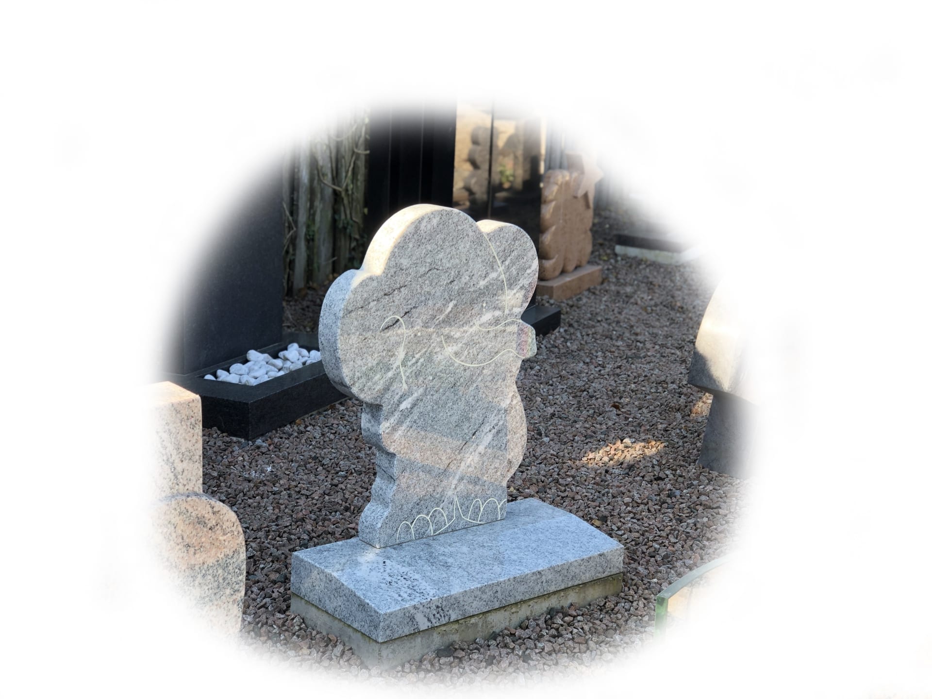 Grafsteen Viscount White graniet 82