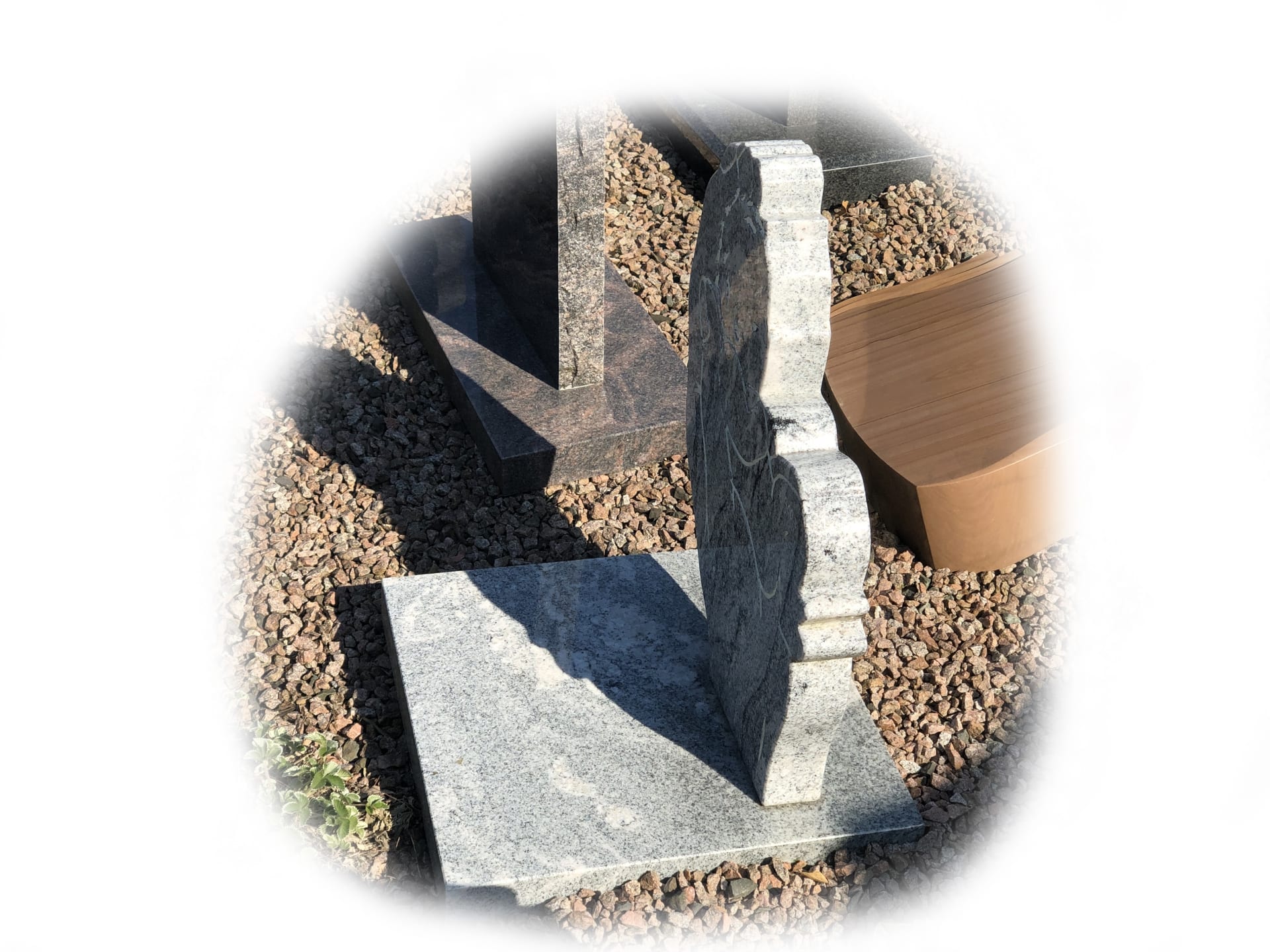 Grafsteen Viscount White graniet 88