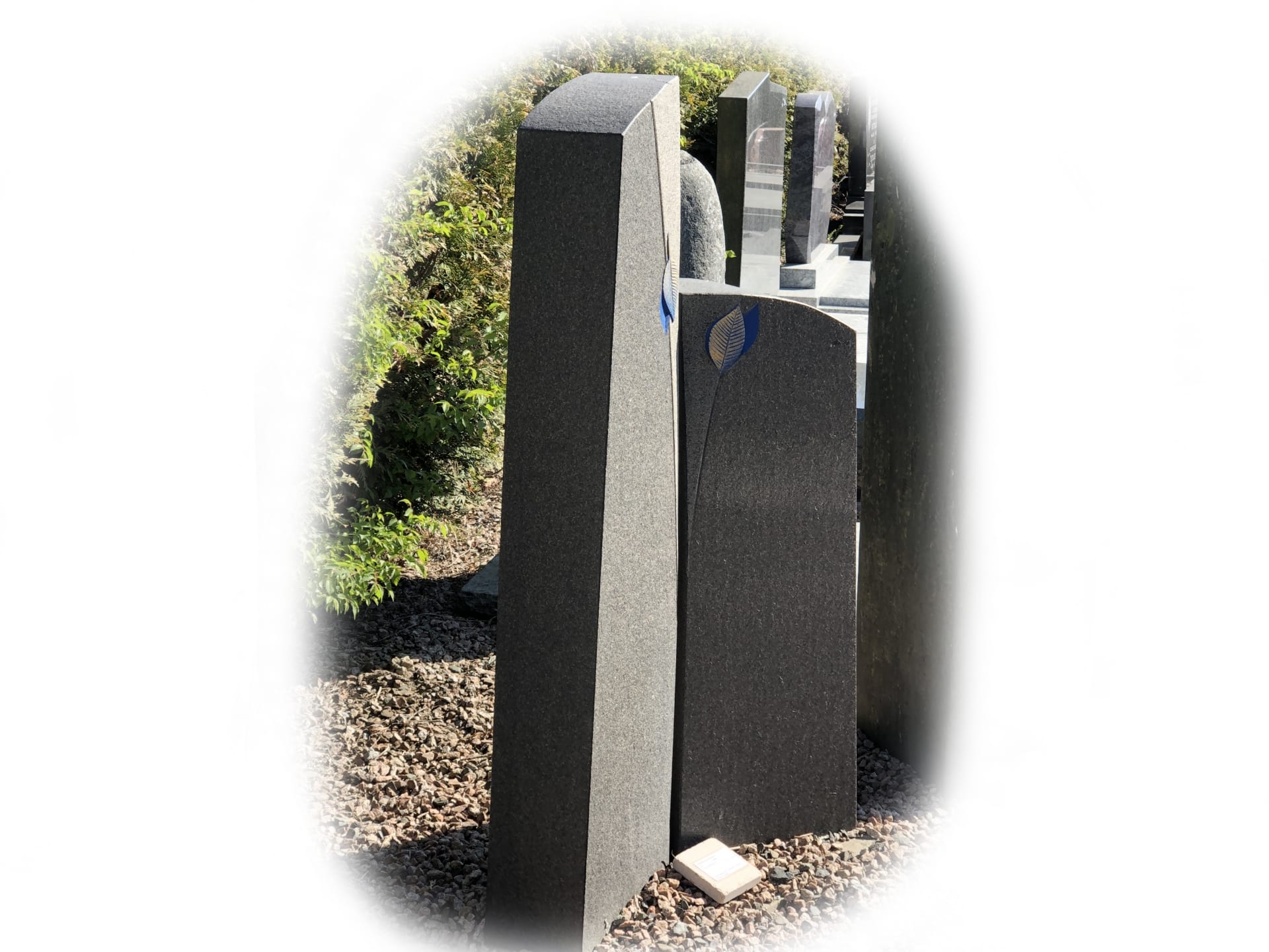 Grafsteen Zwart graniet 3