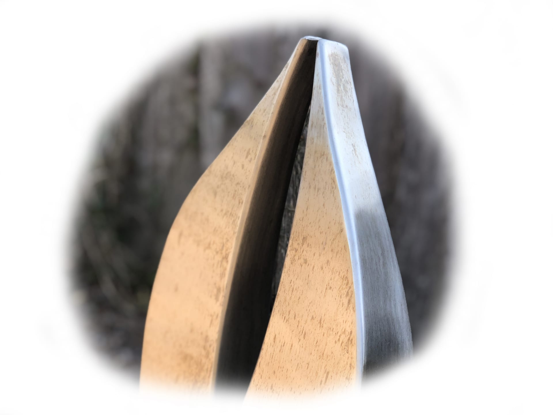 Grafsteen zwart graniet & RVS 37