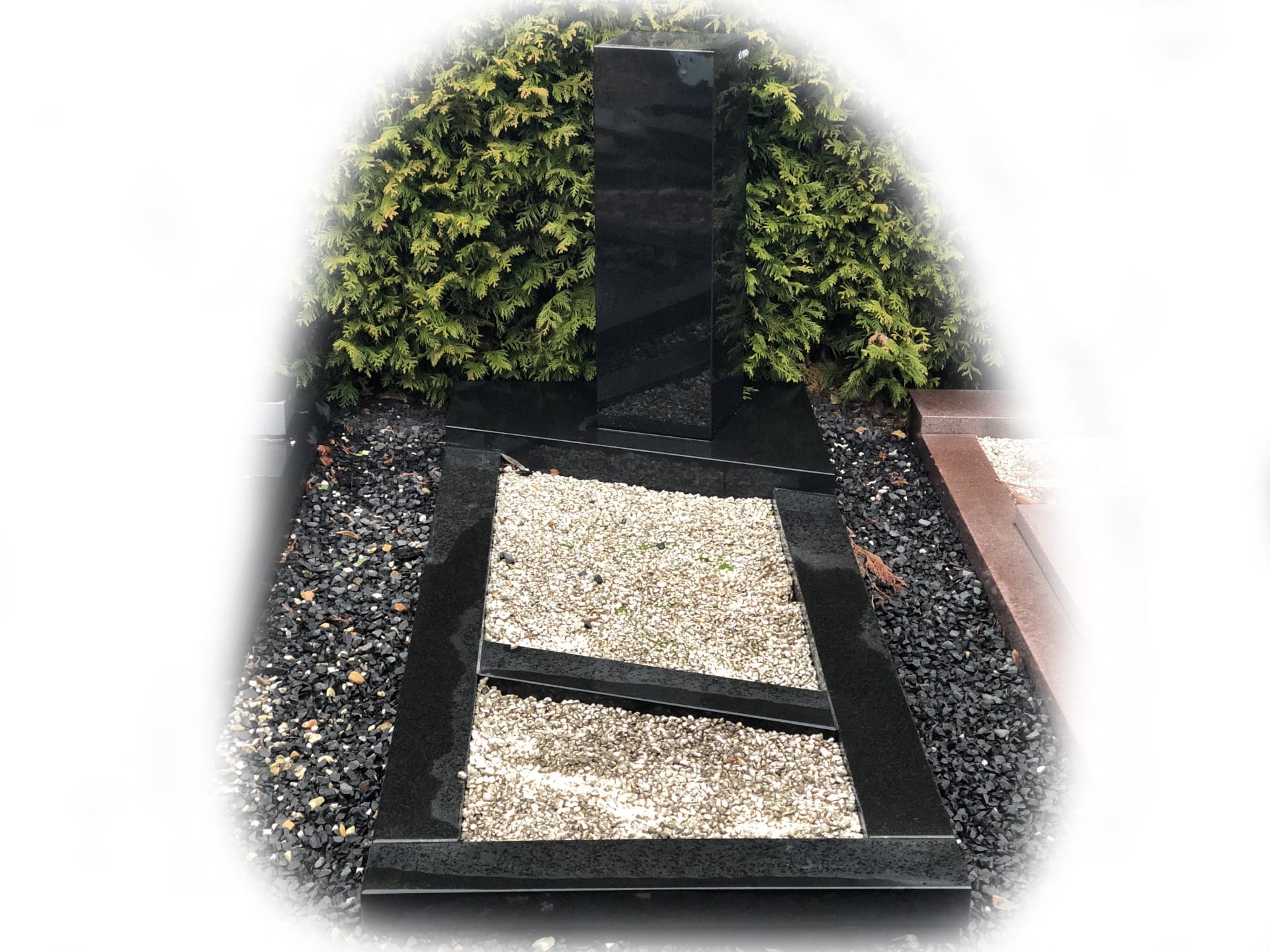 Grafsteen zwart graniet 5