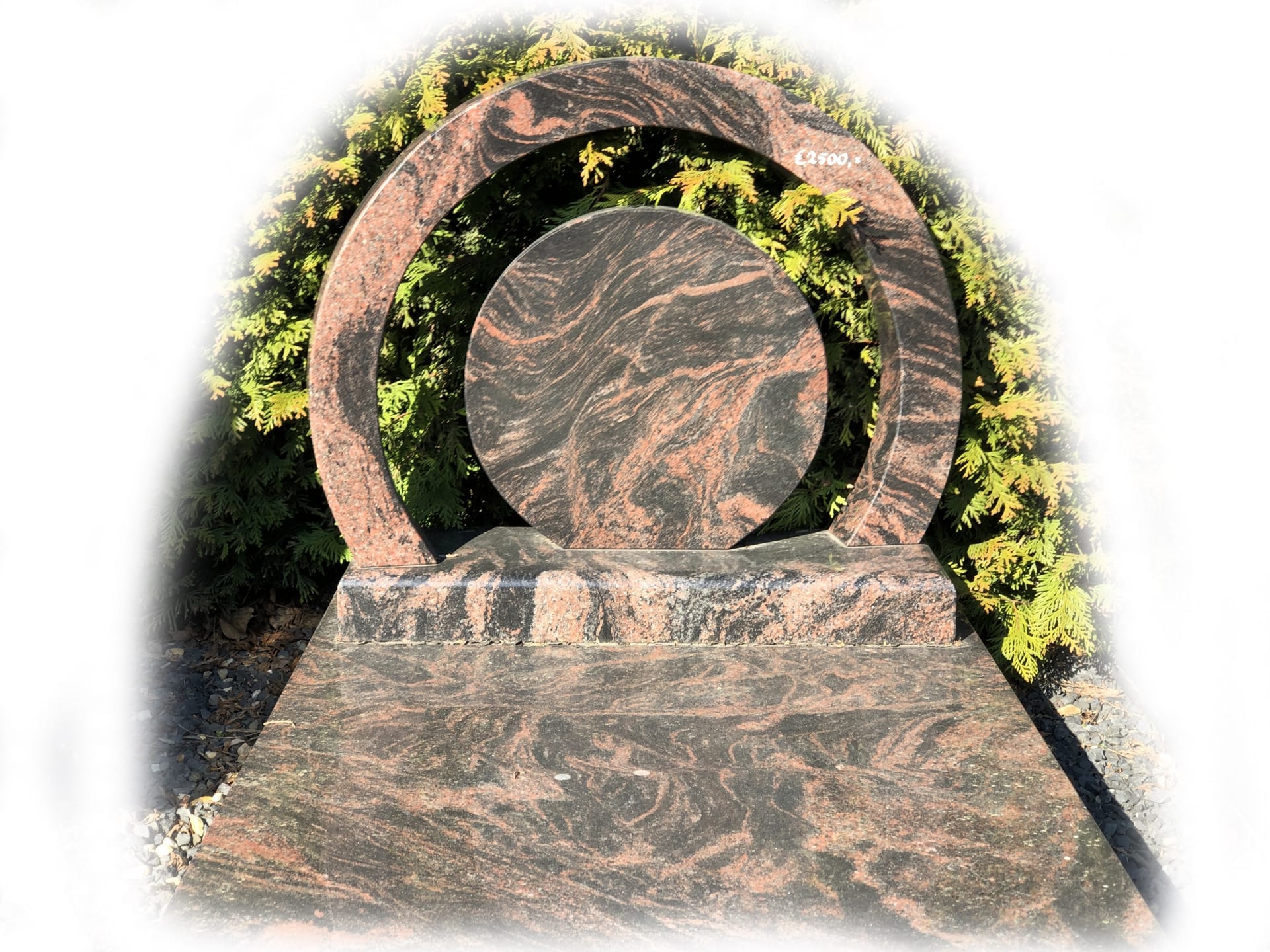 Grafsteen Aurora Red Graniet 34