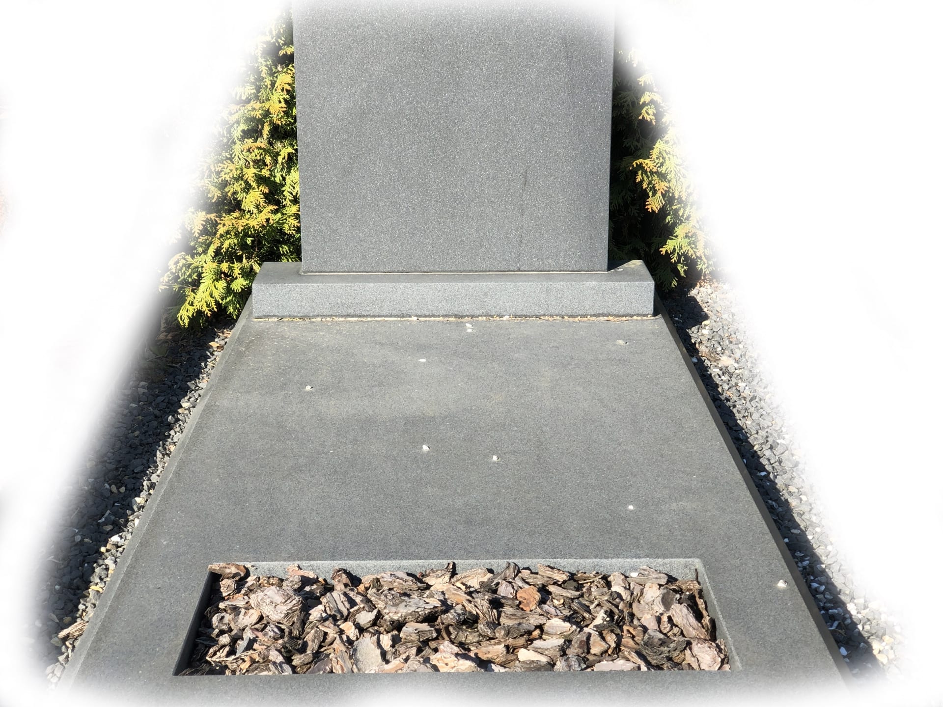 Grafsteen zwart graniet 7