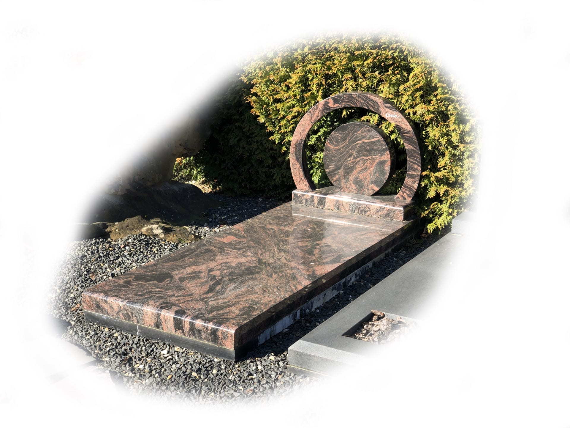 Grafsteen Aurora Red Graniet 34